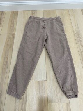 Aritzia TNA Sweatfleece Cozy Fleece Sweat Pants Womens Large Boyfriend Fit